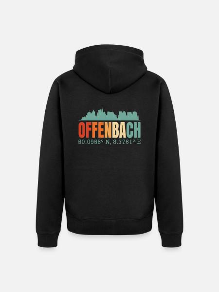 Offenbach - Unisex Premium Organic Zip Hoodie - black