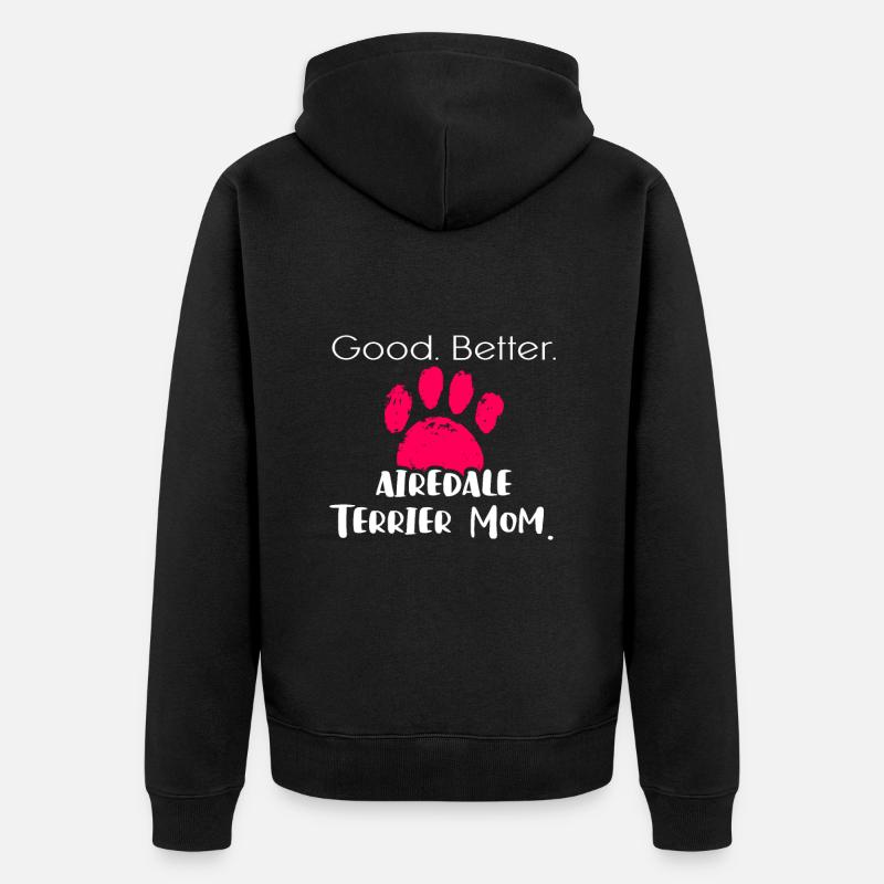 Airedale Terrier - Veste à capuche bio Premium Unisexe - noir