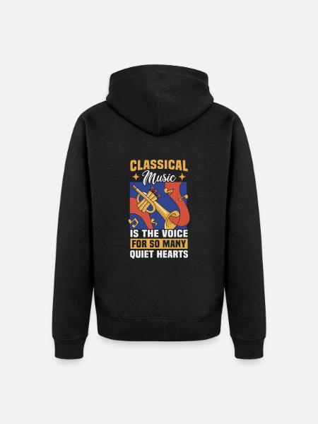 Classical Music Orchestra Musicians - Unisex Premium Organic Zip Hoodie - black
