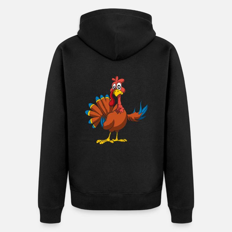 Action de grâce - Veste à capuche bio Premium Unisexe - noir