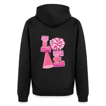 Cheerleader - Veste à capuche bio Premium Unisexe - noir - Dos - Nico (187cm)