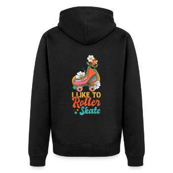 Patins - Veste à capuche bio Premium Unisexe - noir - Dos - Nico (187cm)
