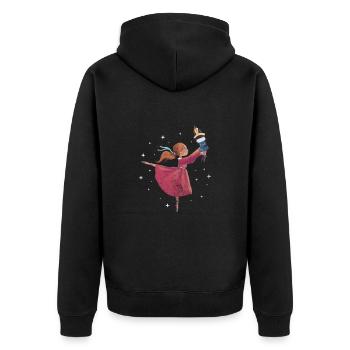 Ballet - Veste à capuche bio Premium Unisexe - noir - Dos - Nico (187cm)