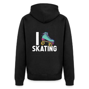 Patins - Veste à capuche bio Premium Unisexe - noir - Dos - Nico (187cm)