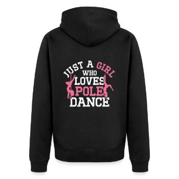 Pole Dance - Veste à capuche bio Premium Unisexe - noir - Dos - Nico (187cm)