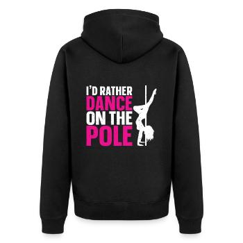 Pole Dance - Veste à capuche bio Premium Unisexe - noir - Dos - Nico (187cm)