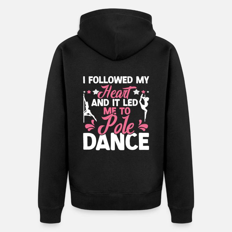 Pole Dance - Unisex Premium Bio Zip Hoodie - Schwarz