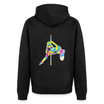 Pole Dance - Veste à capuche bio Premium Unisexe - noir - Dos - Nico (187cm)
