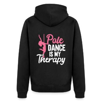 Pole Dance - Veste à capuche bio Premium Unisexe - noir - Dos - Nico (187cm)