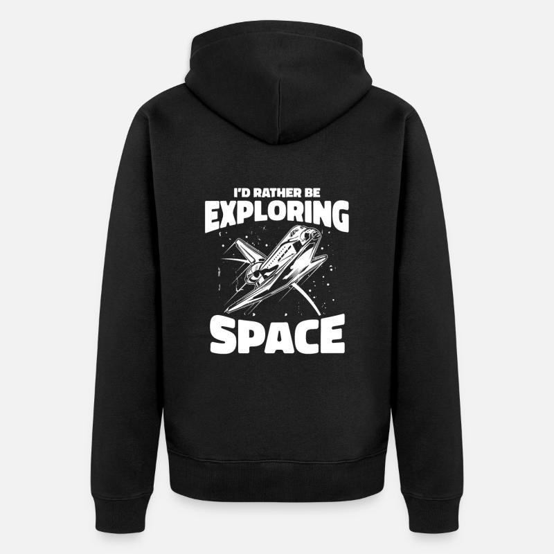Espace Espace Sarcastique - Veste à capuche bio Premium Unisexe - noir