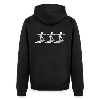 Surfer Planche de surf Surfing Wellenreiten - Veste à capuche bio Premium Unisexe - noir - Dos - Nico (187cm)