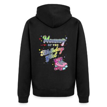 Inline Skater - Unisex Premium Bio Zip Hoodie - Schwarz - Hinten - Nico (187cm)
