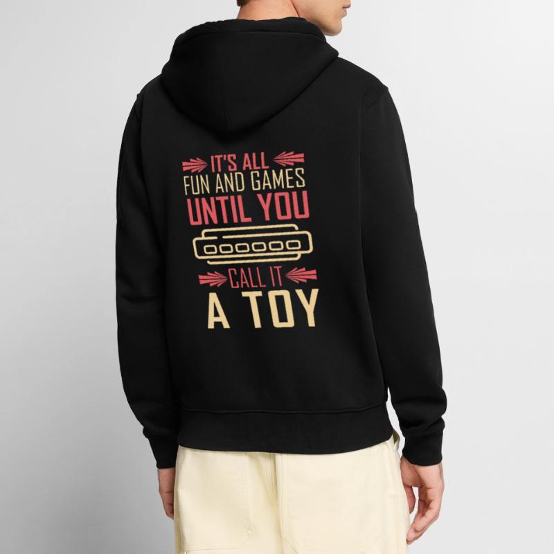 Harmonica harmonica player Unisex Premium Organic Zip Hoodie