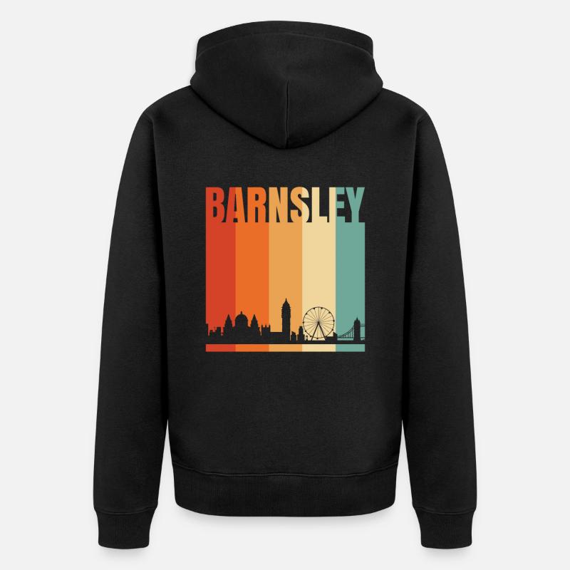 Barnsley - Veste à capuche bio Premium Unisexe - noir