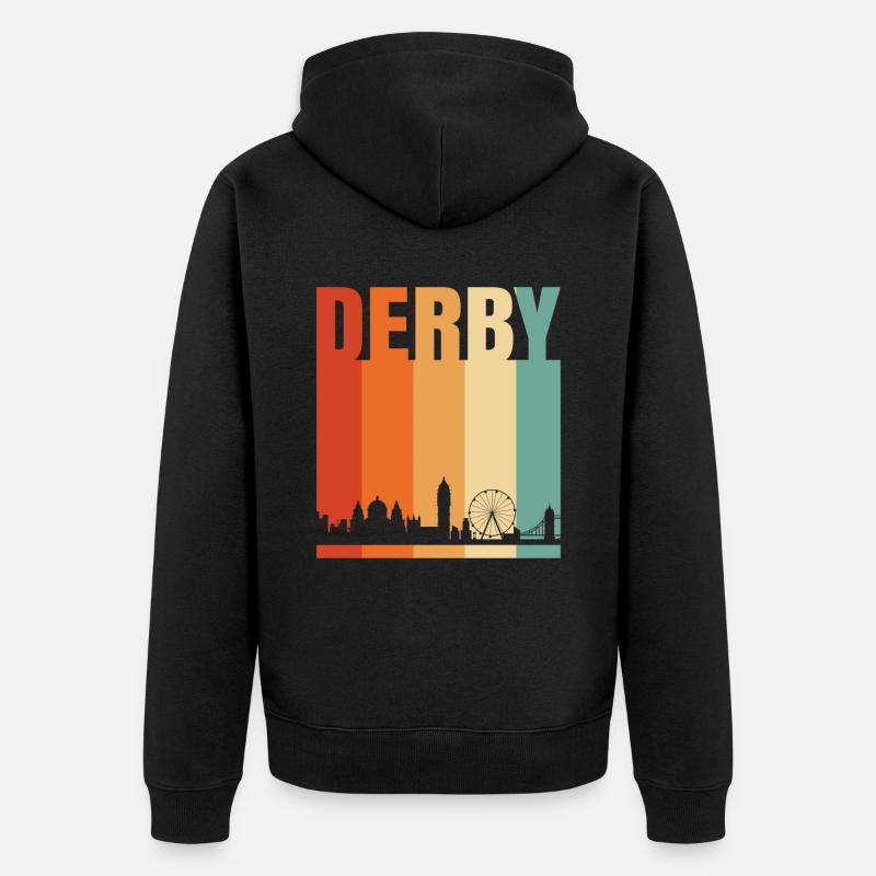 Derby - Veste à capuche bio Premium Unisexe - noir