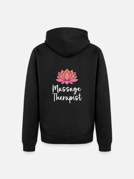 Massage Therapist - Unisex Premium Bio Zip Hoodie - Schwarz