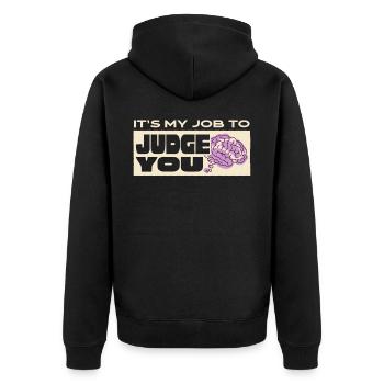 Psychologist, psychiatrist, psychoanalyst - Unisex Premium Organic Zip Hoodie - black - Back - Nico (187cm)