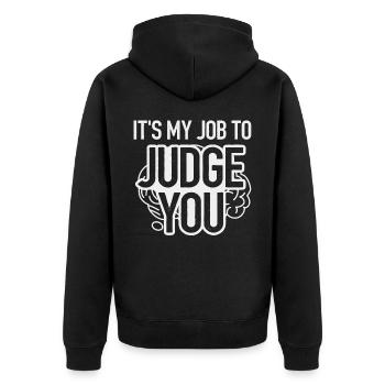 Psychologist, psychiatrist, psychoanalyst - Unisex Premium Organic Zip Hoodie - black - Back - Nico (187cm)