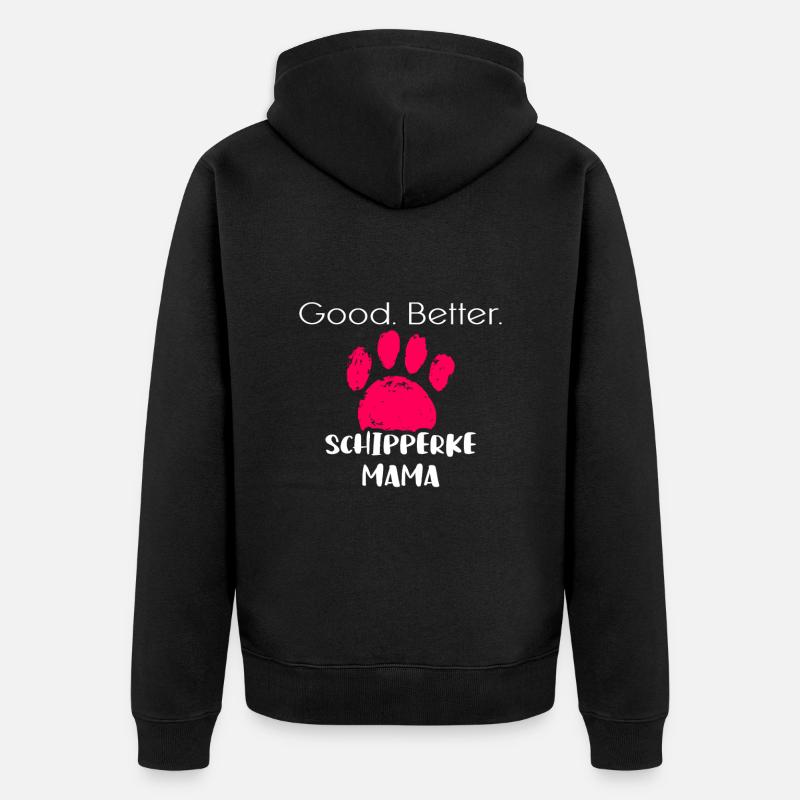 Schipperke - Veste à capuche bio Premium Unisexe - noir