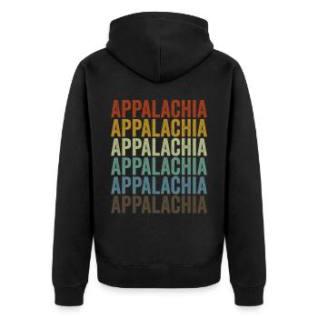Appalachia Bluegrass Musik Banjo Spieler Banjo Lie - Unisex Premium Bio Zip Hoodie - Schwarz - Hinten - Nico (187cm)