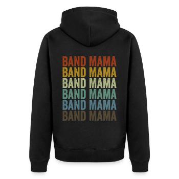Band Mama Saxophone Mama - Veste à capuche bio Premium Unisexe - noir - Dos - Nico (187cm)