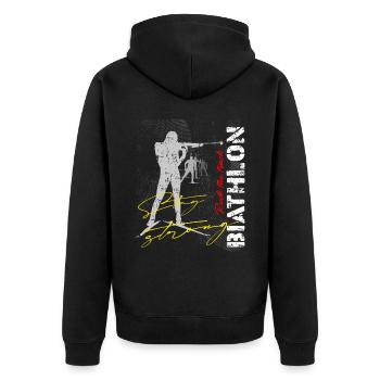 Biathlon Sport Sport Sports d’hiver - Veste à capuche bio Premium Unisexe - noir - Dos - Nico (187cm)