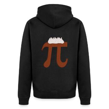 Chocolate Pi - Drôle de professeur de mathématiques pour le Pi Day - Veste à capuche bio Premium Unisexe - noir - Dos - Nico (187cm)