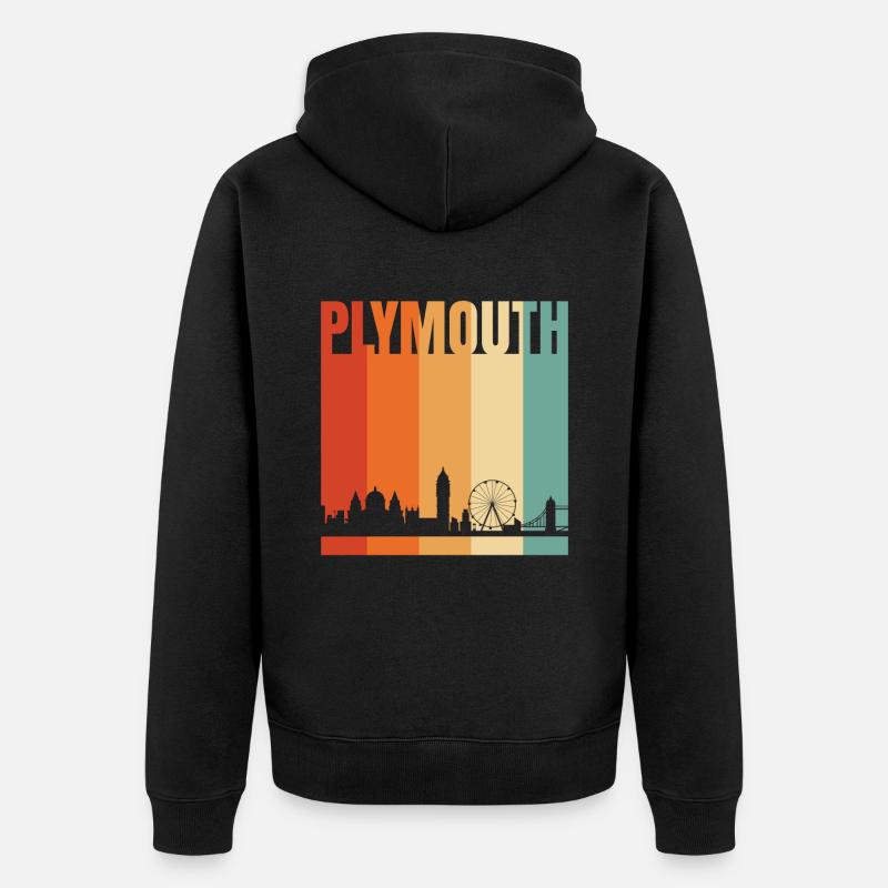 Plymouth - Veste à capuche bio Premium Unisexe - noir