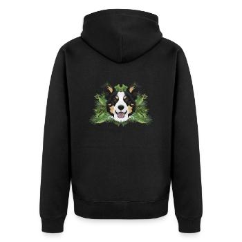 Tropical Border Collie - Veste à capuche bio Premium Unisexe - noir - Dos - Nico (187cm)