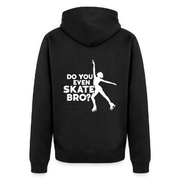 Patinage - Veste à capuche bio Premium Unisexe - noir - Dos - Nico (187cm)