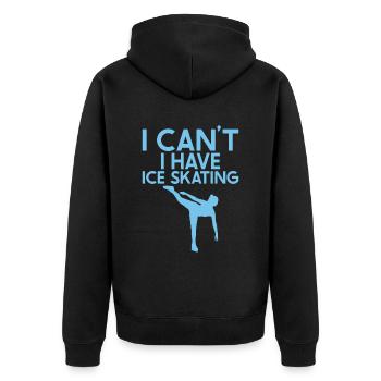 Patinage - Veste à capuche bio Premium Unisexe - noir - Dos - Nico (187cm)