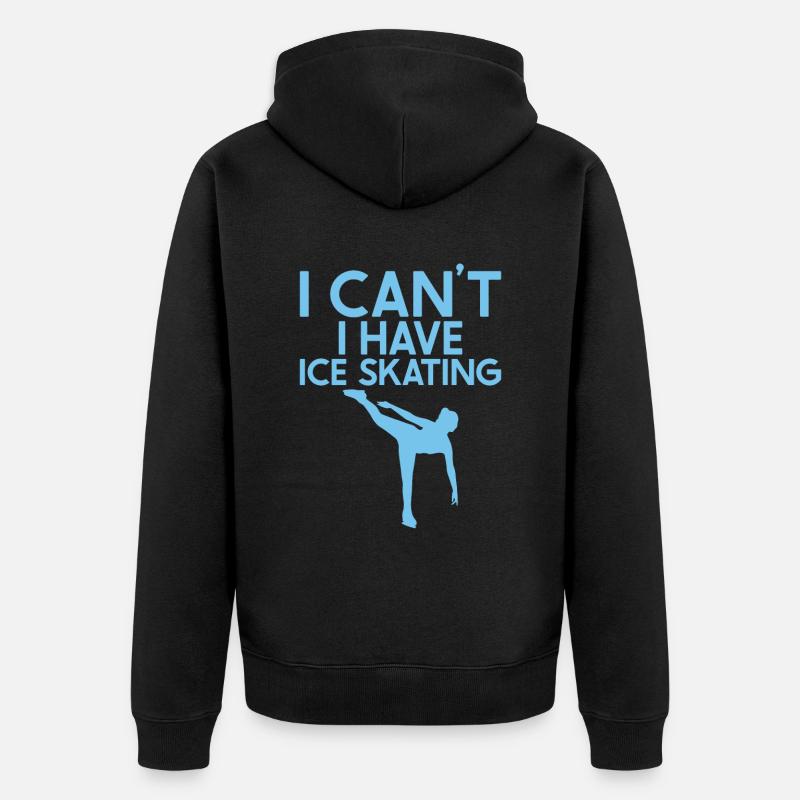 Patinage - Veste à capuche bio Premium Unisexe - noir