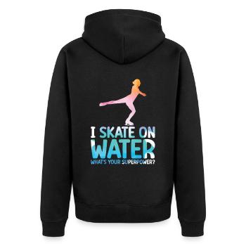 Patinage - Veste à capuche bio Premium Unisexe - noir - Dos - Nico (187cm)