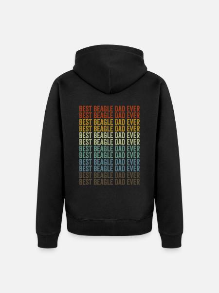 Meilleur Beagle Père Jamais Beagle Chien Beagl - Veste à capuche bio Premium Unisexe - noir