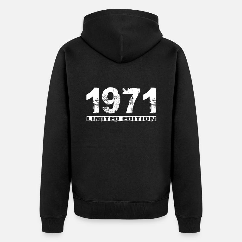 Edition limitée 1971 - Veste à capuche bio Premium Unisexe - noir
