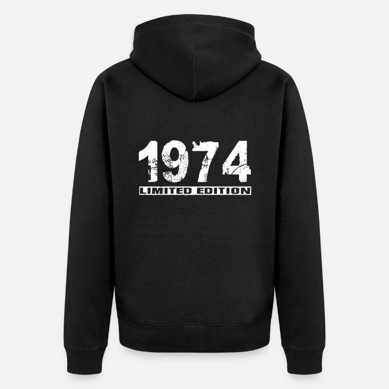 Édition limitée 1974 - Veste à capuche bio Premium Unisexe - noir