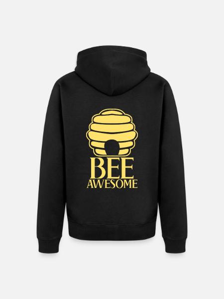 Biene Bienen Awesome Honigbienen - Premium økologisk unisex-hættejakke - sort