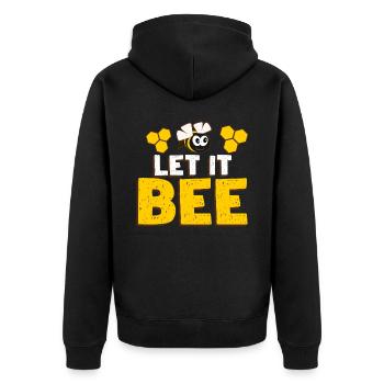 Abeilles abeilles mellifères drôle d’abeille - Veste à capuche bio Premium Unisexe - noir - Dos - Nico (187cm)