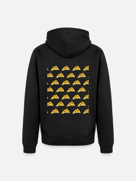 Pizza Pizzaria Pizzen Pizzabäcker - Unisex Premium Organic Zip Hoodie - black