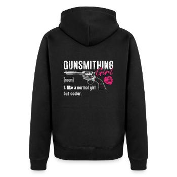 Armurier Armurier Fille Comme un pistolet Armuriers - Veste à capuche bio Premium Unisexe - noir - Dos - Nico (187cm)