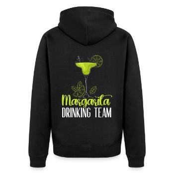 Margarita Drinking Team Cocktail de boissons alcoolisées - Veste à capuche bio Premium Unisexe - noir - Dos - Nico (187cm)
