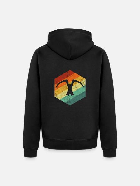 Laryngoscope laryngoscope anesthesiologist - Unisex Premium Bio Zip Hoodie - Schwarz