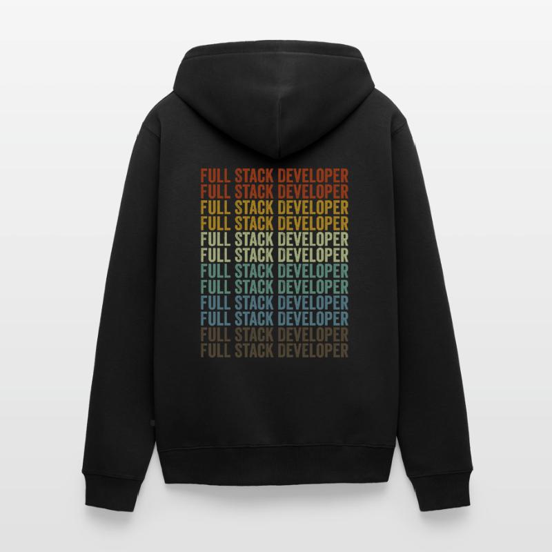 Full Stack Developer Coding Programmer Full St Unisex Premium Organic Zip Hoodie