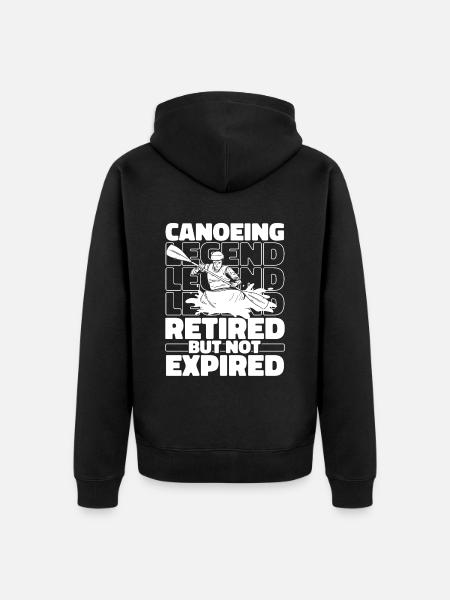 Canoeist Canoeist Retired - Unisex Premium Organic Zip Hoodie - black