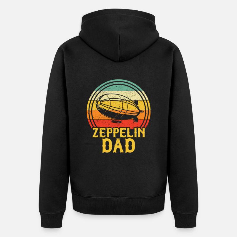 Zeppelin - Veste à capuche bio Premium Unisexe - noir