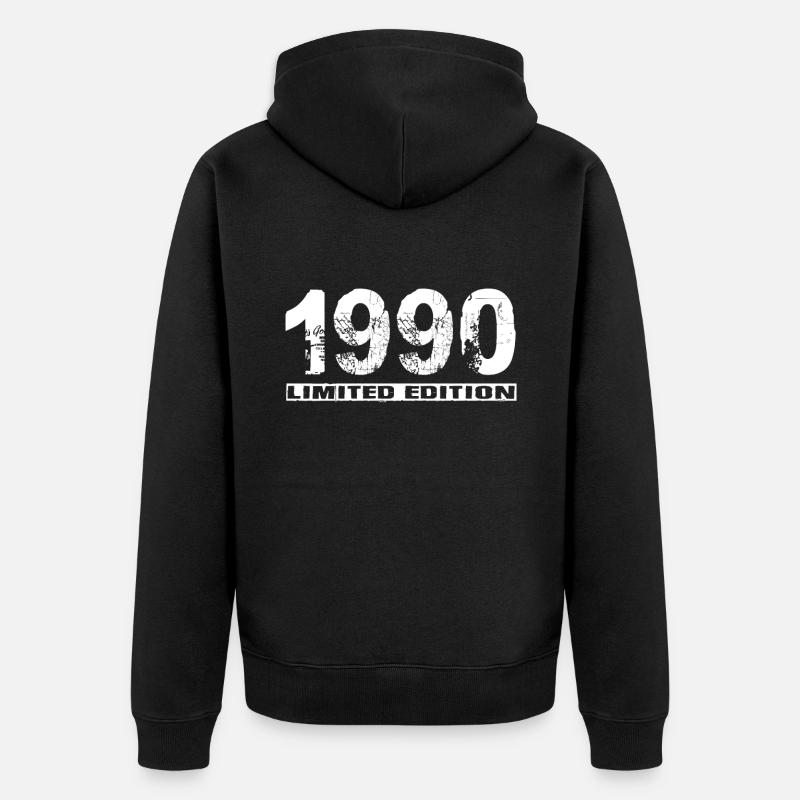 Édition limitée 1990 - Veste à capuche bio Premium Unisexe - noir