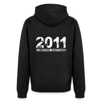 Édition Limitée 2011 - Veste à capuche bio Premium Unisexe - noir - Dos - Nico (187cm)