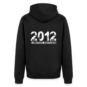 Édition Limitée 2012 - Veste à capuche bio Premium Unisexe - noir - Dos - Nico (187cm)