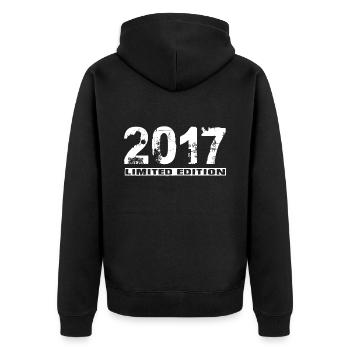 Édition Limitée 2017 - Veste à capuche bio Premium Unisexe - noir - Dos - Nico (187cm)