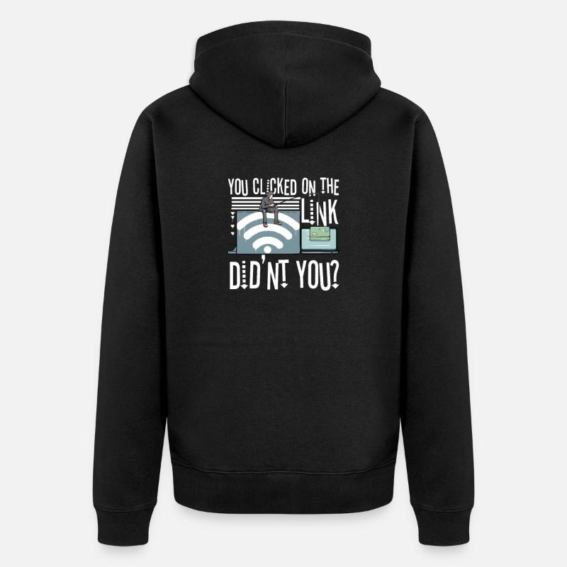 Hacker Programmierer Entwickler Informatik - Unisex Premium Bio Zip Hoodie - Schwarz